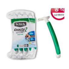 одноразовый бритва schick exacta 2 sensetive (pack 10 шт.) в блистере